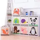 3D Fabric Storage Box Embroidery Square Storage Box Toys Finishing Box Clothes
