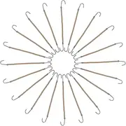 OFFIGAM 20pcs Ponytail Hooks Headband Elastic Hair Clips Large Claw Clips Ponytail Holder Hooks Hair Styling Set