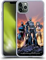 Head Case Designs Officially Licensed Justice League DC Comics Icons Trinity Comic Book Covers Gel Case [Military Grade Protection] Compatible with Apple iPhone 11 Pro Max