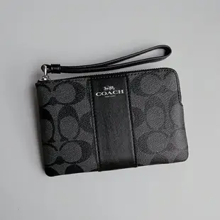 美國百分百【全新真品】Coach 手拿包 女用 PVC 錢包 皮包 零錢包 F58035 票卡夾 印花 六色 BJ82