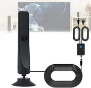 Free Wave TV Antenna, 2025 New Freewave Local Channel Antenna for Smart TV Indoor, HD 1080p Digital Reception Antennas with Amplifier Signal Booster for Home or Car Use, Suction Cup Plug Play, 4k