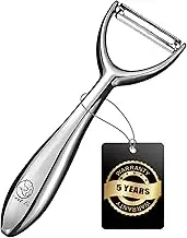 Premium Vegetable Peeler Stainless Steel - Ultra Sharp Blade - Potato Peeler - Vegetable Peelers for Kitchen- Ergonomic Non-Slip Handle Fruit Peeler- Cucumber & Carrot Peeler- 5 Years of Warranty