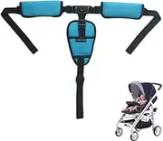 JRYXDS 3-Point Safety Belt, Replacement Safety Belts for Baby Pram High Chair, High Chair Straps, Adjustable Convertible Straps, Multifunctional Child Safety Belt, Buggy (B)