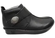 Alegria Caiti Womens Leather Ankle Boots With Adjustable Strap