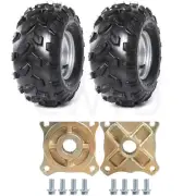 Pair 18x9.50-8 Tires Rims 8" Wheels Rear Wheel Rim Hubs For Go Kart Buggy Dune