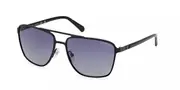 Guess GU00210 Polarized 02D Men's Sunglasses Black Size 60