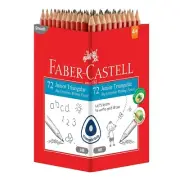 Faber Castell HB Junior Triangular Big Graphite Writing Pencil 72 Pack Grip