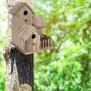Wooden Birdhouse Small Outdoor Garden Bird Nesting Box Bird House Pet Supplie