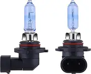 NEWBROWN 9005 Headlight Bulbs HB3 9005 Halogen Bulb 5000K Super White Light Long Life Replacement P20D 12V/60W (9005/HB3, 2 Pack)