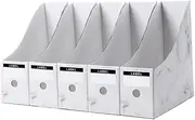 Operitacx 5pcs Display Stand File Tray Magazine Holder case Paper folders Storage Basket Magazine Rack Desktop File Rack Kraft Paper Office Student Desk Storage Organizer Frame