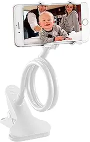 Bed Phone Mount | Gooseneck Bedside Phone Holder Mount - Bed Cellphone Clip Multifunctional Bracket Clamp for Kitchen Bedroom Gyms