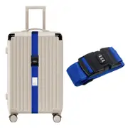 Luggage Strap Code Password Travel Suitcase Secure Lock Safe Packing Belt-Blue