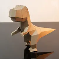 在飛比找蝦皮商城優惠-問創DIY手作3D紙模型 - 小暴龍