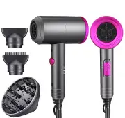 Ionic Hair Dryer, Professional Hair Blow Dryer Hot/Cold Air, 1800W Powerful A...