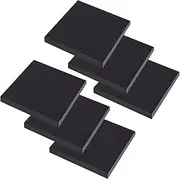 Black Sticky Notes 6 Pads - 3x3 Inch Self-Stick Notes 50 Sheets Each Pad - Easy to Post Reminder Notes for Office School Home Use - Premium Black Color Notepad Set