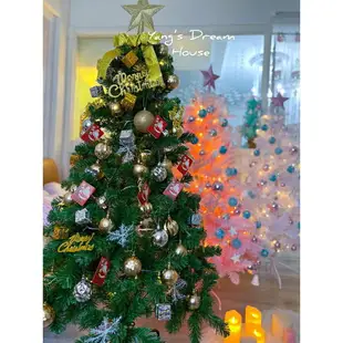 ｛現貨附發票｝聖誕樹 粉色聖誕樹 櫻花粉聖誕樹 綠色 銀白色 大型120m150 耶誕節必備 送燈泡裝飾包 生活用品