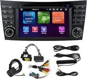 Brilluxa Bluetooth Multimedia Player, Compatible with CLS G E Class, 7in GPS Navigation Unit, Android Car Stereo System, 4+64G CarPlay Head Unit
