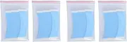 Mellisso 144Pcs/Lot Blue Strong Double Side Tape Extension Wig Tape Fixed Tape Arc Double Sided Tape for Toupee Lace Wig Adhesive