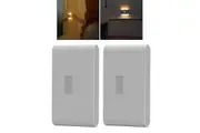 2Pcs Motion Sensor Night Lights Rechargeable Magnetic Stairway Lights for Wall Closet