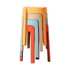 Hot Sales Home Dining Room Chairs Simple Plastic Stool Chairs Set of 4