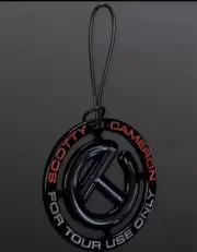 Scotty Cameron Masters 2025 Release Circle T Black/Red Bag Tag - NEW