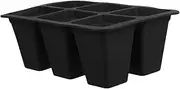 ibasenice 6 Garden Propagator Tray Silicone Planting Tray for Seedling Cultivation Reusable Germination Case with Control for Farm Patio Balcony and Windowsill Gardening