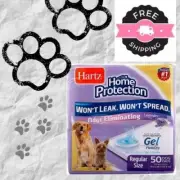50 count Hartz Home Protection Lavender Scented Odor Eliminating Gel Dog Pads
