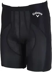 [Callaway] C22935102 Men's Half Tights, Sweat Absorbent, Quick Drying, Stretch, UV Protection, Golf Compression