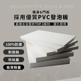【ITAI 一太】抽屜式收納-PVC防水臉盆浴櫃組(不含龍頭)