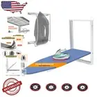 Compact Wall Mounted Ironing Board with Iron Holder for Small Spaces - 36.2"