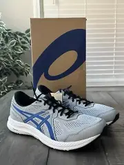 ASICS Men’s US 13 Gel-Contend 7 Running Shoes Piedmont Grey/Blue, 1011B391-020