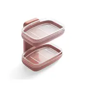 2Pcs Kitchen Tray Bathroom Suction Cup Rack Wall Mount Soap Dish Home Space Saving Container Box Double Layer Sponge Drain GUANYAO