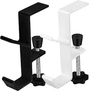LIFKOME 2pcs Desk Backpack Hook with Locking Mechanism Secure Headset Hangers for Easy Access Durable Stylish Purse Clips for Home Office Use