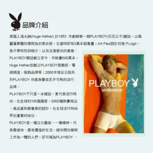 【PLAYBOY】LOGO文字印花彈力平口褲(單件-淺藍密字兔)-PN025B