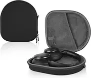Linkidea Headphones Carrying Case Compatible with Anker Soundcore Q11i, Life Q35, Life Q20, Q20i, Q20+, Q30, Protective Hard Shell Travel Bag with Cable, Charger Storage (Black)