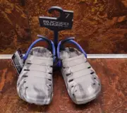 Rugged Shark Size 7 - Kids Shoes - Grey - Washable - Floatable - Comfortable