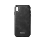 Shockproof Tpu + Handmade Leather Case For Iphone Xs / X (Black)
