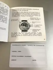 CLERC Hydroscaph GMT Dual Time Power-Reserve Watch Manual & OPEN Warranty Card