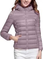 [Generic] Womens Puffer Hooded Jackets 2023 Winter Warm Packable Down Coats Lightweight Slim Fit Quilted Jacket Outdoor Coats