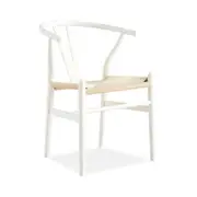 Arc Dining Chair - White/Natural