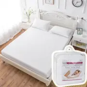 King / Queen / Double Mattress Protector Topper White Bed Cotton Cover AU STOCK