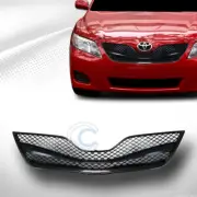 For 10-11 Toyota Camry Glossy Black Wire Mesh Front Hood Bumper Grill Grille ABS (for: Toyota)