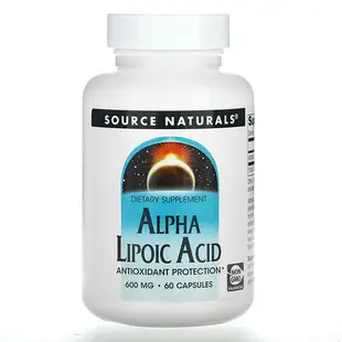 [iHerb] Source Naturals 硫辛酸補充劑，600毫克，60粒