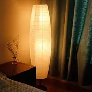 Comebachome Paper Lamp Shade, 43.3x12.6inch Standing Modern White Paper Lamp Shade for Bedroom Living Room
