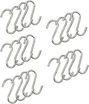 20 Pack 2.8 Wire 9cm Stainless Steel S Hooks: Your All in One Organizing Solution for Every Space