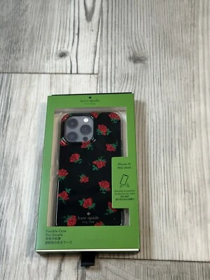 Kate Spade Ditsy Rose Toss KE670 iPhone 14 Pro Max Case Black Multi NEW