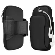 Exercise Arm Band Mobile Phone Holder Pouch - Black