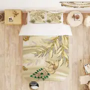 3D Peacock Leaves A4318 Bed Pillowcases Quilt Duvet Cover Set Queen King Amy