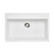 ACA 780 x 510 x 220mm White Kitchen Sink Granite Stone Sink Top/Under Mount