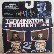 Minimates TERMINATOR 2: JUDGMENT DAY "BATTLE DAMAGED T-800 and T-1000"